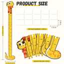 Wooden Growth Chart for Kids, Snake Height Chart for Boy Girls, Measuring Board for Kids Height,for Child's Room,Nursery Decor Decoration Wall Art (Snake)
