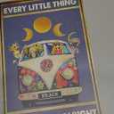 Retro Hippie Decor Wall Art Poster - "Every Little Thing is Gonna Be Alright" Vintage Metal Sign, Perfect for 70s Themed Rooms and Cool Poster Collections, 12 * 8 Inch (955)