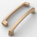 Amerdeco 10 Pack Champagne Bronze Cabinet Pulls 5 Inch(128MM) Hole Centers Kitchen Cabinet Handles Hardware