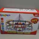 Letapapa Electric Train Set for Kids Ages 4-8, Christmas Birthday Gifts for 3 4 5 6 Year Old Boys, Train Tracks for Toddlers 3-5, Toy Trains for Boys Age 4-7 with Light-Up Bridge & Realistic Sounds