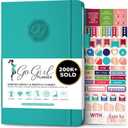 GoGirl Planner and Organizer for Women  A5 Size Weekly Planner, Goals Journal & Agenda to Improve Time Management, Productivity & Live Happier. Undated  Start Anytime, Lasts 1 Year  Turquoise (A5 (5.8'' x 8.3''))