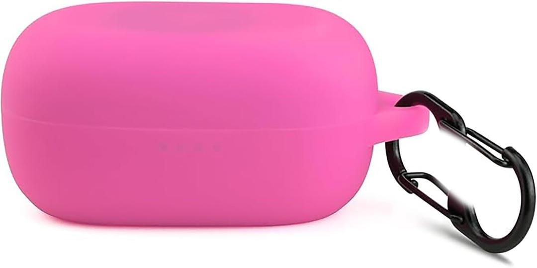 LEFXMOPHY Pink Case Replacement for TOZO A1 Mini Wirelessâ€‚Earbuds (Not Fit 2024 2025 Version), Silicone Skin Carrying Protective Cover Glow in Dark