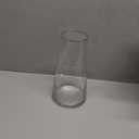 Clear Glass Flower Vase with Gold Mouth for Centerpieces Home Wedding Decoration (1, Large 5.2" x 9.9)