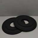 Matte Black PU Ceiling Medallions for Light Fixtures and Ceiling Fans, 12-1/4"OD x 4" ID x 1" P (Fits Canopies up to 7")