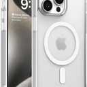 Magnetic Case for iPhone 12 Pro Compatible with MagSafe & MIL-Grade Protection,Not Yellowing,Scratch-Resistant,Translucent Matte Back Slim Phone Cover for iPhone 12 Pro-Frosted Clear (White)