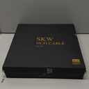 SKW Audiophiles Lock RCA Cable 2RCA Male to 2RCA Male HiFi System Interconnect Cable with Diameter 8mm 1.6ft/0.5M