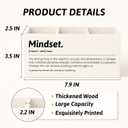 Inspirational Mindset Pen Pencil Holder for Desk, Motivational Gifts for Women Men Coworkers, Office Cubicle Desk Accessories