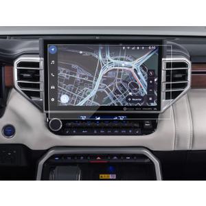 Tempered Glass Screen Protector For 2025 2024 2023 2022 Toyota Tundra & 2025-2023 Sequoia 14 Inch Navigation Touchscreen High Clear 9H Anti-Scratch Accessories (HD)