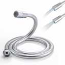 Sink Hose Nozzle for Washing Hair,4 Foot Faucet Sprayer Hose,Sink Hose Attachment for Portable Hand Held Shower Head Sprayer,Shampoo Sprayer Hose for Bathing Baby,Pets,Rinsing Vegetables (48 In)