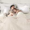 Electric Blanket Queen Size, Heated Blanket with 5 Heat Settings & 10 Time Settings, Super Soft Cozy Sherpa Blanket with Fast Heating for Home Office Use, 84 x 90 Inches, White