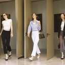 AFITNE Women's Yoga Dress Pants with Pockets High Waisted Pull On Straight Leg Cropped Pants Stretchy Work Ankle Pants (S)