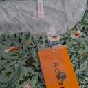 Aodemo Womens Plus Size Tops 3/4 Sleeve Dressy Chiffon Blouse Summer Work Tunic Casual Flowy Shirt 2Xl
