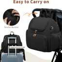 CEI-CEI Neoprene Diaper Bag Backpack Stylish Baby Maternity Bags Travel Tote for Mom with Insulated Pockets, Changing Pad, Stowable Shoulder Strap