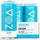 ZOA Zero Sugar Energy Drinks - Tropical Punch | Healthy Energy Formula with Natural Caffeine, Daily Vitamin C, Essential B-Vitamins | Gluten-Free, Keto Friendly | 16 Ounce Cans (Pack Of 12) (EXP 12/02/26)