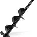 SYITCUN Auger Drill Bit for Planting - 4"X24" Heavy-Duty Auger Post Hole Digger for Fence- 3/8" Hex Drive Drill