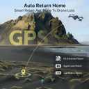 GPS Drone with Camera 4K UHD for Adults, 90 Min Long Flight Time,Long Control Range, Auto Return, Follow Me, Brushless Motor, CHUBORY X10 PRO 5G FPV RC Quadcopter for Beginners