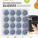 Aieve Appliance Sliders, 16 Pcs Self Adhesive Appliance Slider for Easy Moving & Space Saving, Small Countertop Rollers Kitchen Hacks Mixer Accessories