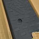 2 Pack 1.6'' Rise Rubber Curb Ramp, Heavy Duty, 11000 LBS Capacity, Threshold Ramps, Car Slope Ramp for Loading Dock Bike Vehicle Warehouse Sidewalk Wheelchair (1.6" H)