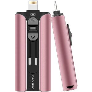 MFi Certified 512GB Flash Drive for iPhone USB Memory Stick Thumb Drives, High Speed USB Stick iPhone Flash Drive for Photos Videos,Photo Stick External Storage for iPhone/iPad/Android/Laptop (Pink)