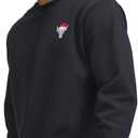 Under Armour Men's Project Rock Red One Sleighin Gains Crew Neck SweatshirtDISC, (001) Black / / White, X-Large
