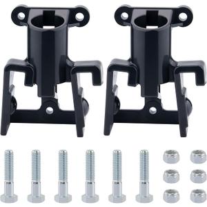 2PCS Gladhand Holder, Dazakoot Gladhand Bracket with Bolts and Nuts, Single Plugs and 2 Gladhand Holder for Semi Truck,Air Brake Coiled and Electric Power Cable Organizer Bracket w/Mounting Kit