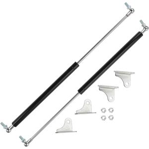 Motoforti Universal Under Bed Lifting Lift Support Struts Gas Springs 20inch/500mm 55lb/245N/25kg Black 2 Pcs