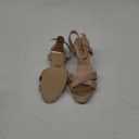 DREAM PAIRS Women's Chunky Heels Open Toe Ankle Strap Sparkly Heels Pump Sandals (7.5, Champagne/Glitter)