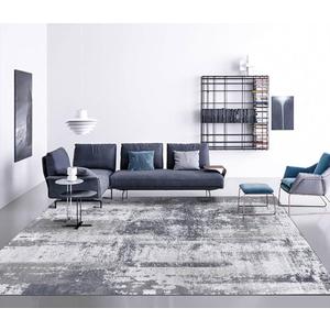 OMERAI Washable Rug 6'x9' Abstract Machine Washable Area Rugs for Living Room Ultra-Thin Non Slip Stain Resistant Modern Carpet for Bedroom Dining Room Office Kitchen (Blue)