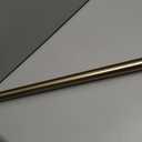 Ivilon Tension Curtain Rod - Spring Tension Rod for Windows or Shower, 24 to 36 Inch. Warm Gold