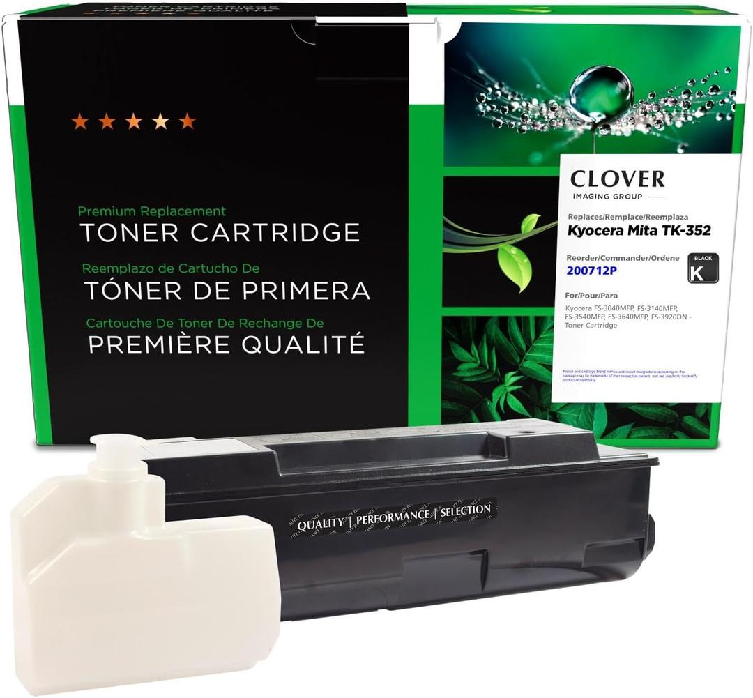 Clover Replacement Toner Cartridge for Kyocera TK-352 | Black