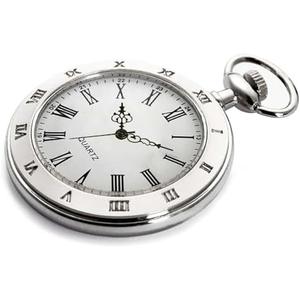 Fogitbok Vintage Pocket Watches for Men with Chains, Analog Pocketwatch for Women Roman No. Gifts for Dad/Grandpa Gifts for Him for Birthday