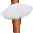 Spooktacular Creations Women Tutu Skirt Costume Adult Halloween Tutus for Halloween Costume Cosplay Party (White)