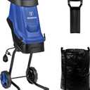 Westinghouse Corded Electric Wood Chipper Shredder 1.7-Inch 15 Amp with 12 Gallon Collection Bag for Easy Cleanup
