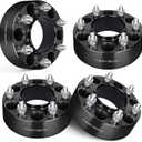 EVIL ENERGY 6x5.5 Wheel Spacers 2 inch Compatible for Ford Ranger 2011-2023, Bronco 2021-2023, 6x139.7 mm Hubcentric with Lip 6 Lugs 93.1 mm Hub Bore M12x1.5 Studs Wheel Adapters Black