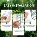 4 Sets of DIY Metal Plant Protectors from Deer, Garden Fencing Animal Barrier Size 11.8 * 12.9 inches, Mesh Plant Cage Chicken Wire Cloche for Plants with Stakes and Nylon Cables