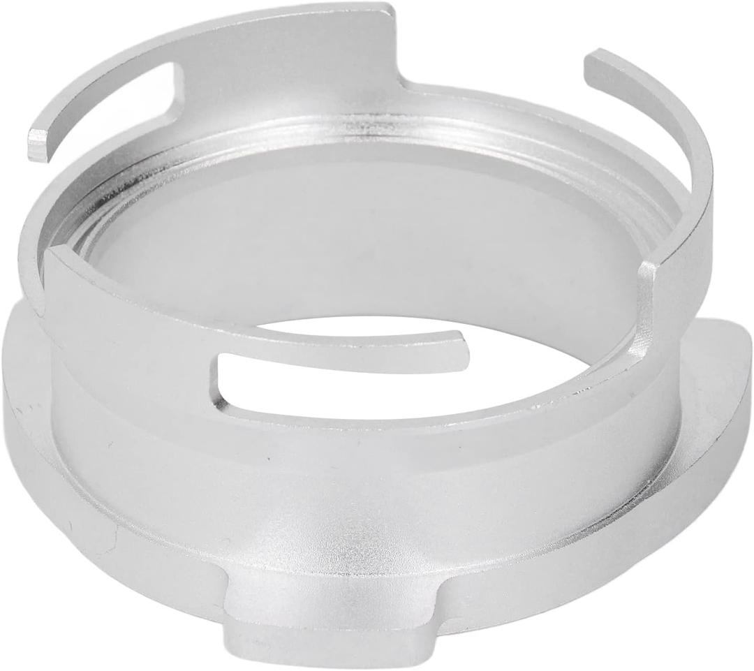Dosing Funnel, 54mm Dosing Funnel, Rotating Coffee Dosing Ring, Replacement Silver Funnel Accessories Home, Cafe, Office