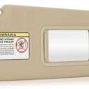 Beige Passenger Right Side Sun Visor Replacement Compatible with 2011 2012 2013 2014 2015 Hyundai Elantra Replace 852203X000TX