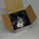 WILLBOND 24 Pcs 3 Size Poinsettia Flower Artificial Christmas Decor Glitter Poinsettia Christmas Ornaments Faux Flowers for Xmas Tree Outdoor(4/6/7.9 Inches, Black)