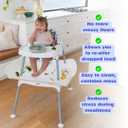 CATCHY - Food Catcher - Compatible with Evenflo 4-in-1 Eat & Grow High Chair + 11 Other High Chairs - Highchair Sold Separately - Baby & Toddler Food & Mess Catcher - Under High Chair Accessory