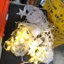 LED Curtain Lights, Decorative Starry String Curtain Lights Moons and Stars LED Night Light for Indoor Window, Kid Bedroom, Patio, Front Porch, Camping, Guest Room Decoration(Warm White Star Moon)