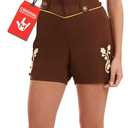 fun shack Lederhosen Women Oktoberfest Outfit Bavarian Costume Women's Lederhosen Ensemble for Festivals and Celebrations (Large)