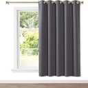 NICETOWN Blackout Wide Blinds for Sliding Door, Insulated Noise Reduction Drapes, Privacy Vertical Curtain for Living Room&Bedroom (1 Panel, Gray, W70 x L72) (Grey)