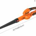GARCARE 20V Leaf Blower Cordless 140MPH Air Speed Lightweight Blowers | 2.0Ah Battery and Fast Charger, For Lawn Care Patio Sidewalk and Garage Cleaning