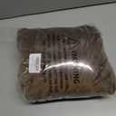 hyha Velvet Couch Cushion Covers, Stretch Chaise Lounge Sectional Couch Seat Covers L Shape for Sectional Sofa, Soft Sofa Cushion Slipcover Washable with Elastic Bottom(XL Chaise, Brown)