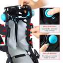 Medical Inflatable Walking Boot, Air Cam Walker Fracture Boot, Short Orthopaedic Boot for Sprained Ankle, Foot Pain Recovery, Stress Fracture, Broken Foot, Achilles Tendonitis Black (Medium)