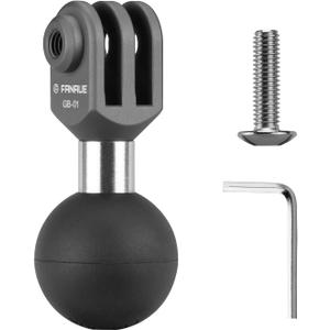FANAUE GB-01 Action Camera Universal Ball Adapter Interface 1" Ball Assembly,Compatible with GOPRO Hero 9/10/11 and Other Brands of Action Cameras