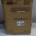 3 Tier Rolling Utility Cart with Drawer,REBECAT Utility Cart Made of Multifunctional Storage Organizer Tool for Kitchen,Bathroom,Living Room,Office(White)