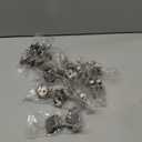 Ravinte 20 Pack 10 Pairs 1-1/4 inch Overlay Soft Close Hinges for Kitchen Cabinet Hinges Satin Nickel Hidden Hinges Stainless Steel Concealed Hinge self Closing