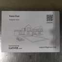 2 Pack 6Ft Aluminum Fence Post, 3-Way Adjustable (180°/90°/0°), Matte Black Rustproof Privacy Fence Posts No Dig for Outdoor Wood Panels