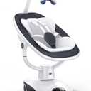 Electric Baby Swing for Infants 6 Motion Automatic Newborn Baby Rockers for Girl & Boy with Remote Control, 5 Speed, 13 Melodies, Dark Gray